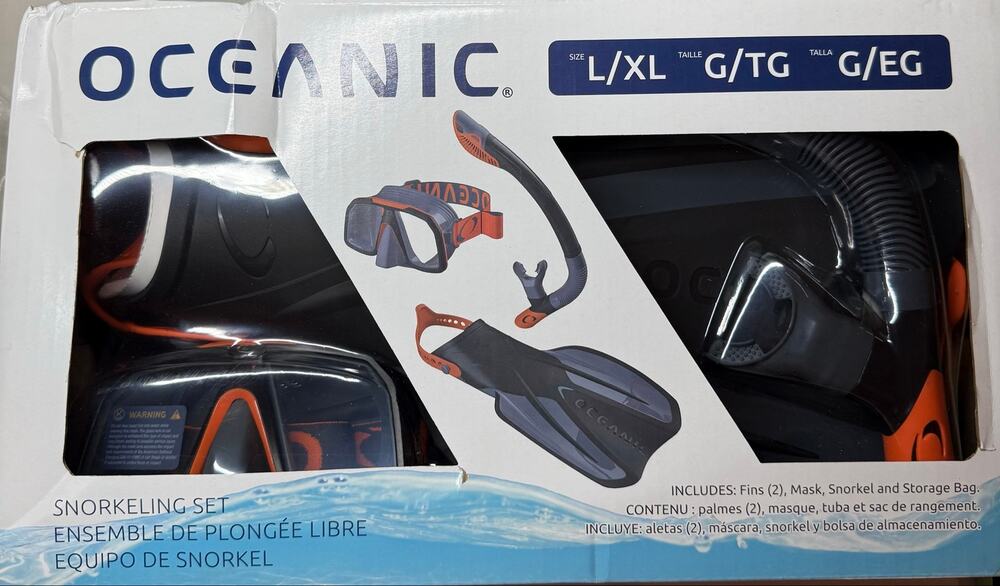 Oceanic Snorkeling Set  L/XL Size